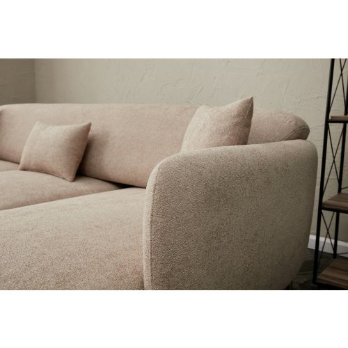 Atelier Del Sofa Kutna garnitura na razvlačenje, Bež Zlato, Simena Left - Beige slika 6