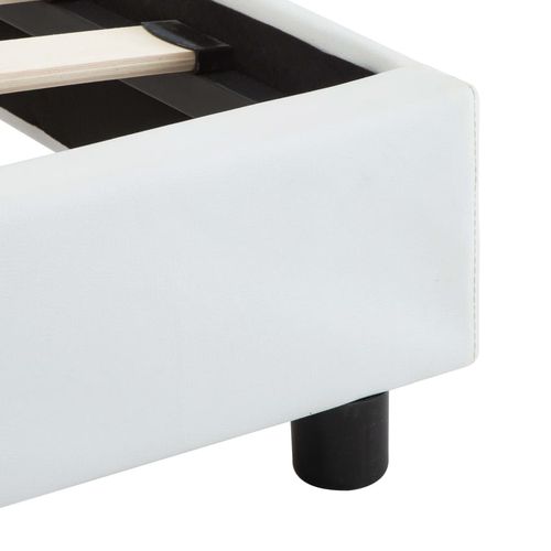 Okvir za krevet od umjetne kože LED bijeli 100 x 200 cm slika 29