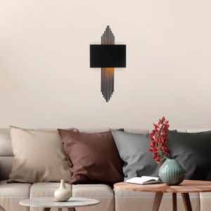 621 - Crna Zidna Lampa