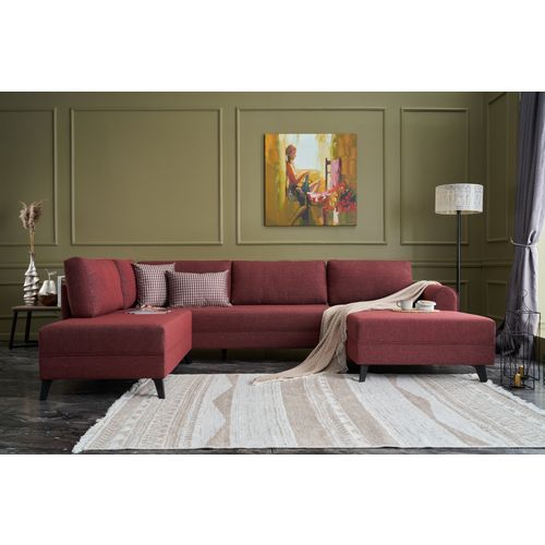 Belen - Claret Red Claret Red Corner Sofa-Bed slika 1