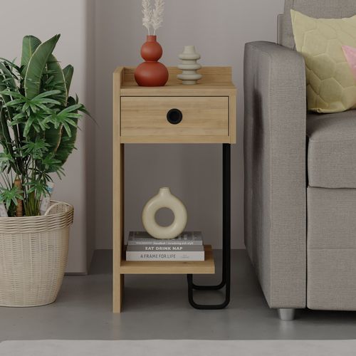 Sirius Left - Oak v2 Oak Nightstand slika 1