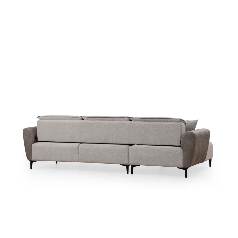 Ugaona Sofa na Razvlačenje Aren Left - Siva slika 8