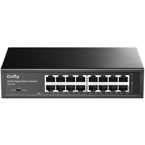 Cudy GS1016 16-Port 10/100/1000M Switch,16x Gbit  RJ45 port, rackmount (Alt. Teg1016d, PFS3016-16G) slika 1