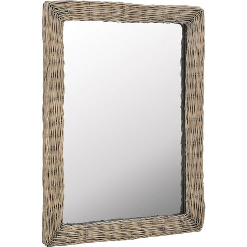 Pleteno ogledalo smeđe 60 x 80 cm slika 6
