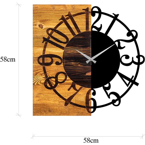 Wallity Ukrasni drveni zidni sat, Wooden Clock 1 slika 7