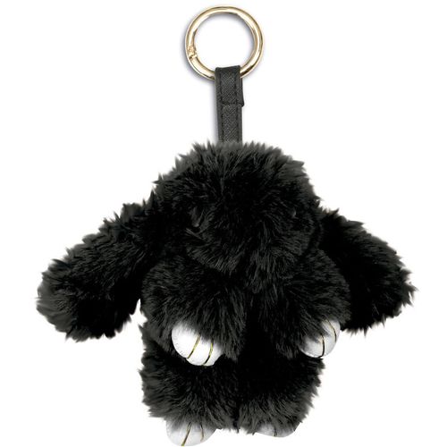 Black Rabbit plush key chain slika 1