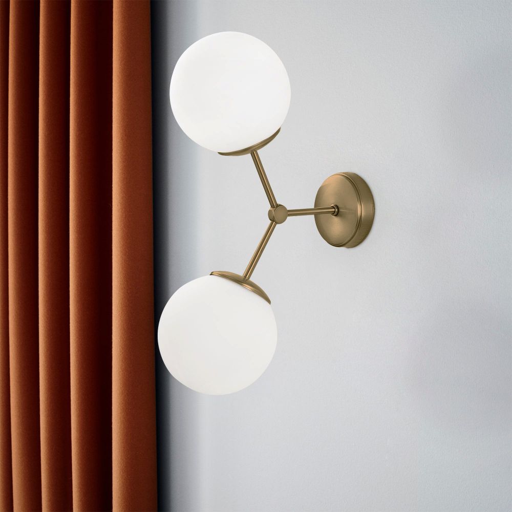 Zidna lampa Damar - 6341 Žuto-Bijela slika 1