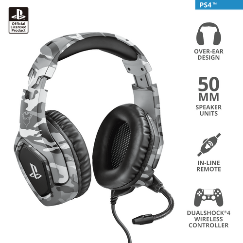 Trust gaming slušalice za PS4/PS5 GXT488 Forze sive (23531) slika 7