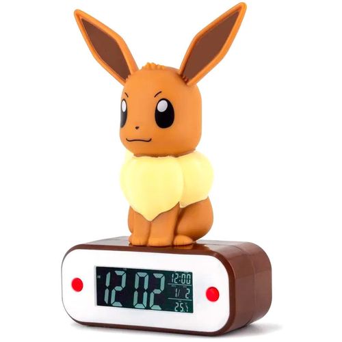 Pokemon Eevee lamp alarm clock slika 1