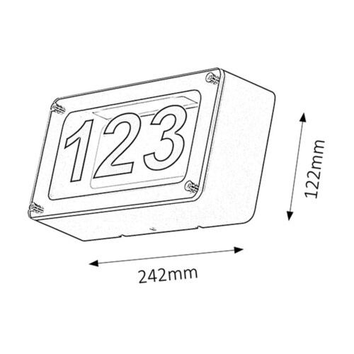 Rabalux Hanover outdoor wall LED 6W d.sivo IP54 Spoljna rasveta slika 4