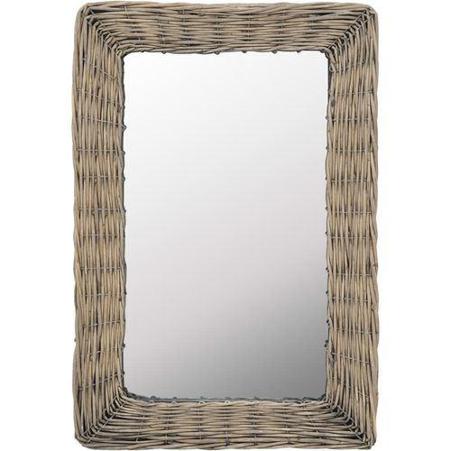 Pleteno ogledalo smeđe 40 x 60 cm slika 2