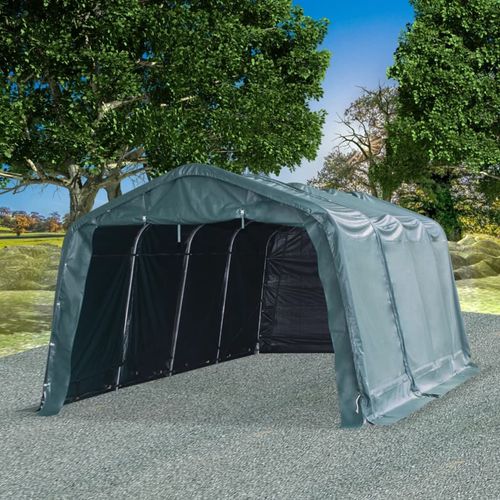 Uklonjivi šator za stoku PVC 550 g/m² 3,3 x 6,4 m tamnozeleni slika 20