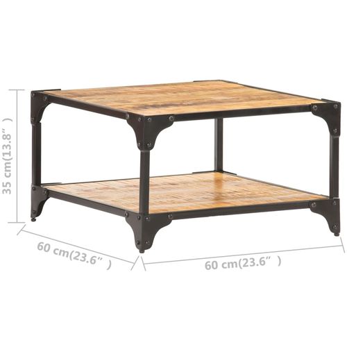 Stolić za kavu 60 x 60 x 35 cm od masivnog drva manga slika 18