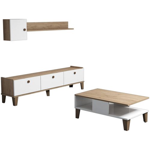 Sumer 1 Oak
White Living Room Furniture Set slika 4