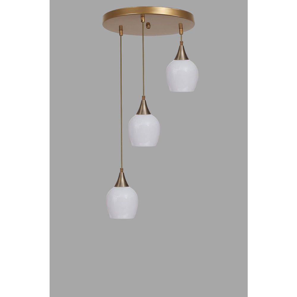 Opviq Luster 369, Bijela, Zlatna slika 3