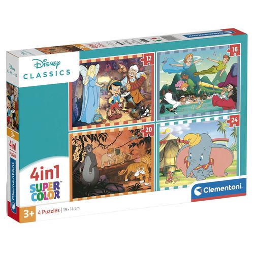 Disney Classic Puzzle Set - 12, 16, 20, 24 Dijelova slika 1