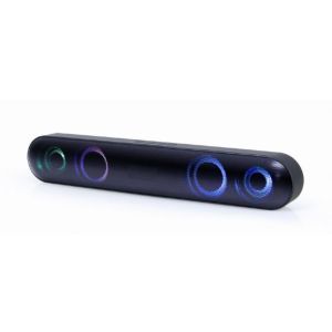 Gembird Bluetooth soundbar with LED light effect, black