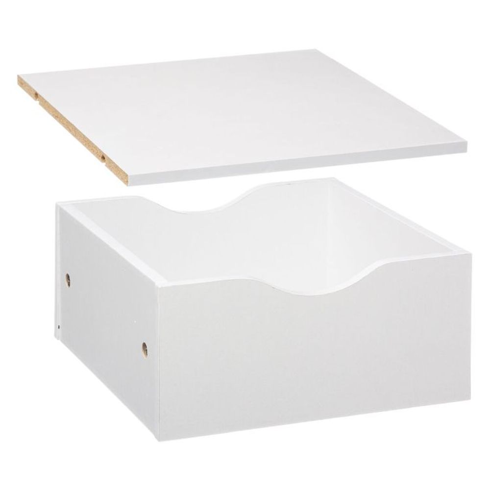 FIVE modul ladica I polica 31x31x15cm iverica bijela slika 1