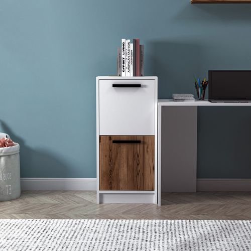 Newra - Light Walnut, White Light Walnut
White Multi Purpose Cabinet slika 1