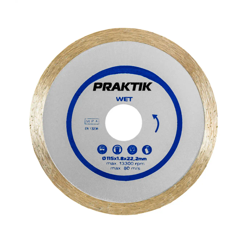 Praktik - Dijamantna rezna ploča puna 115x1,7x22 mm P091 slika 1