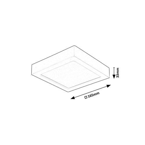 Rabalux Shaun2 ugradna plafonska lamapa 165mm 71196 slika 2