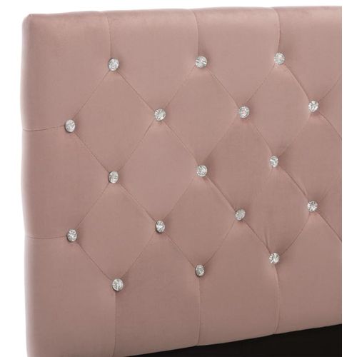 Okvir za krevet ružičasti baršunasti 180 x 200 cm slika 25