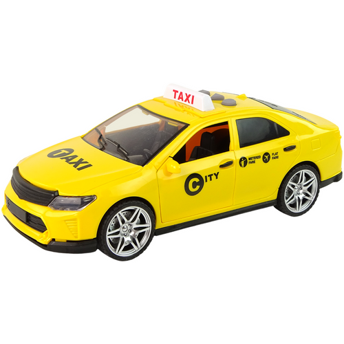 Autić taksi 1:14 sa svjetlosnim i zvučnim efektima žuti slika 2