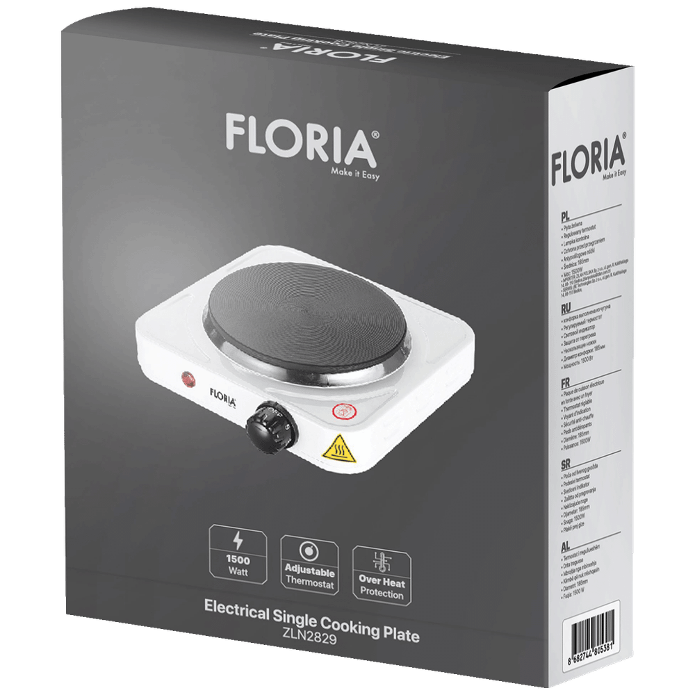 Floria Električno kuhalo, 1 ploča - 18.5 cm, 1500 W - ZLN2829 slika 2