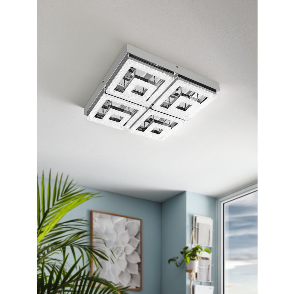 Eglo Fradelo Zidna/Stropna LED Lampa, 48W, Krom/Kristal slika 2