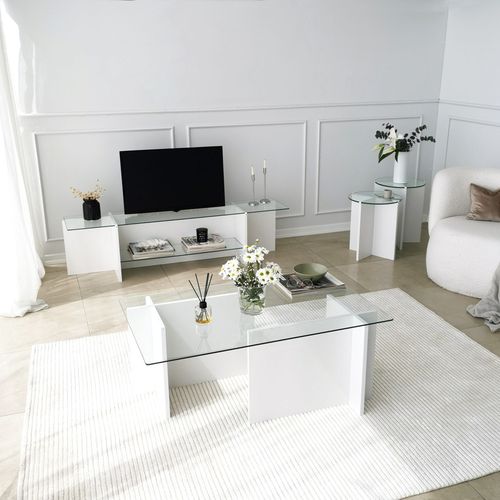 Lily - White White Nesting Table (2 Pieces) slika 7