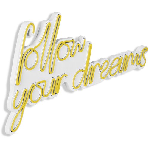 Follow Your Dreams - Yellow Yellow Decorative Plastic Led Lighting slika 8