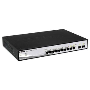 DLink 10xGbps Smart Managed PoE Switch 2xSFP DGS-1210-10P