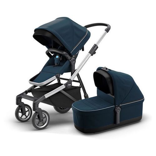 THULE Sleek dečija kolica + kolevka - Navy Blue slika 1