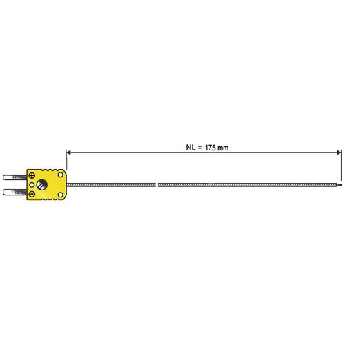 B + B Thermo-Technik 0600 1030-10 senzor zraka  -50 do +1000 °C  Tip tipala K slika 1