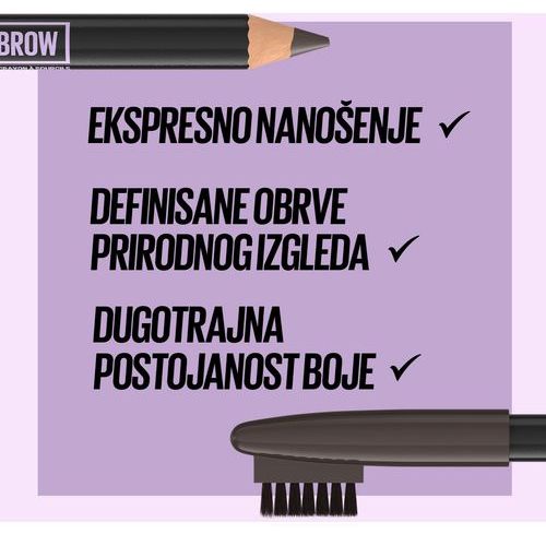 Maybelline New York Express Brow Olovka za obrve 5 Deep Brown slika 7