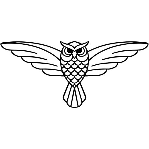 Wallity Metalna zidna dekoracija, Owl - 288 slika 4