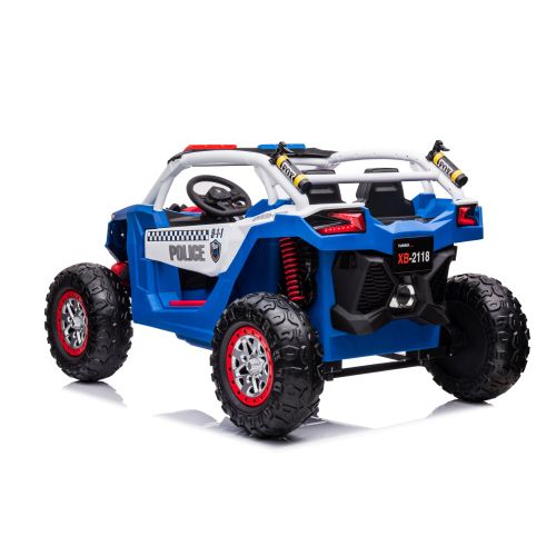 Buggy na akumulator XB-2118 Police 4×4 – dvosjed – plavi slika 4