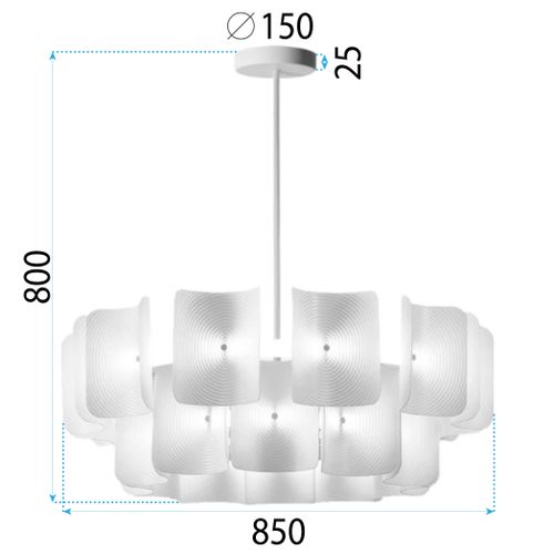 Lampa Viseća LED APP1671-1CP White slika 10