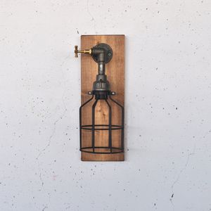 Pp171 Wooden Wall Lamp