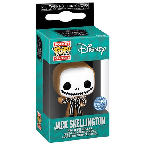 Pocket POP Privjesak Disney Noćna mora prije Božića Jack Skellington Gingerbread Ekskluzivno slika 1