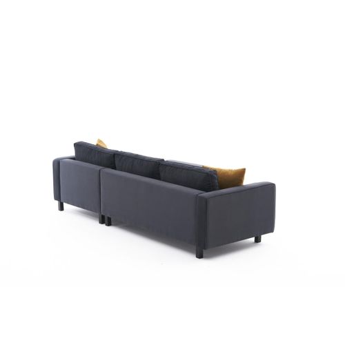 Atelier Del Sofa Kutna garnitura, Antracit, Kale Velvet Right - Anthracite slika 8