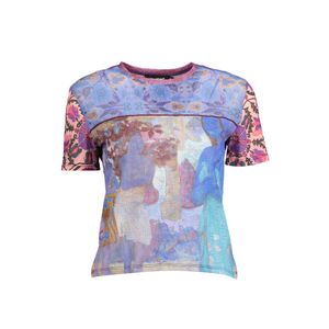 DESIGUAL WOMEN'S SHORT SLEEVE T-SHIRT LIGHT BLUE