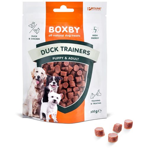 Boxby Trening poslastica za pse Puppy & Adult Patka, 100 g slika 1