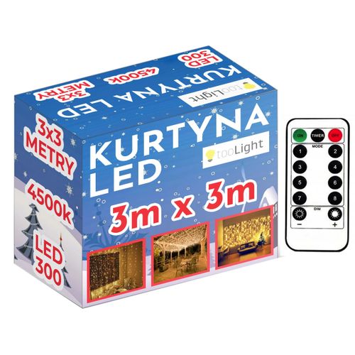 Zavjesa LED 300 dioda 3x3m 311334A slika 1