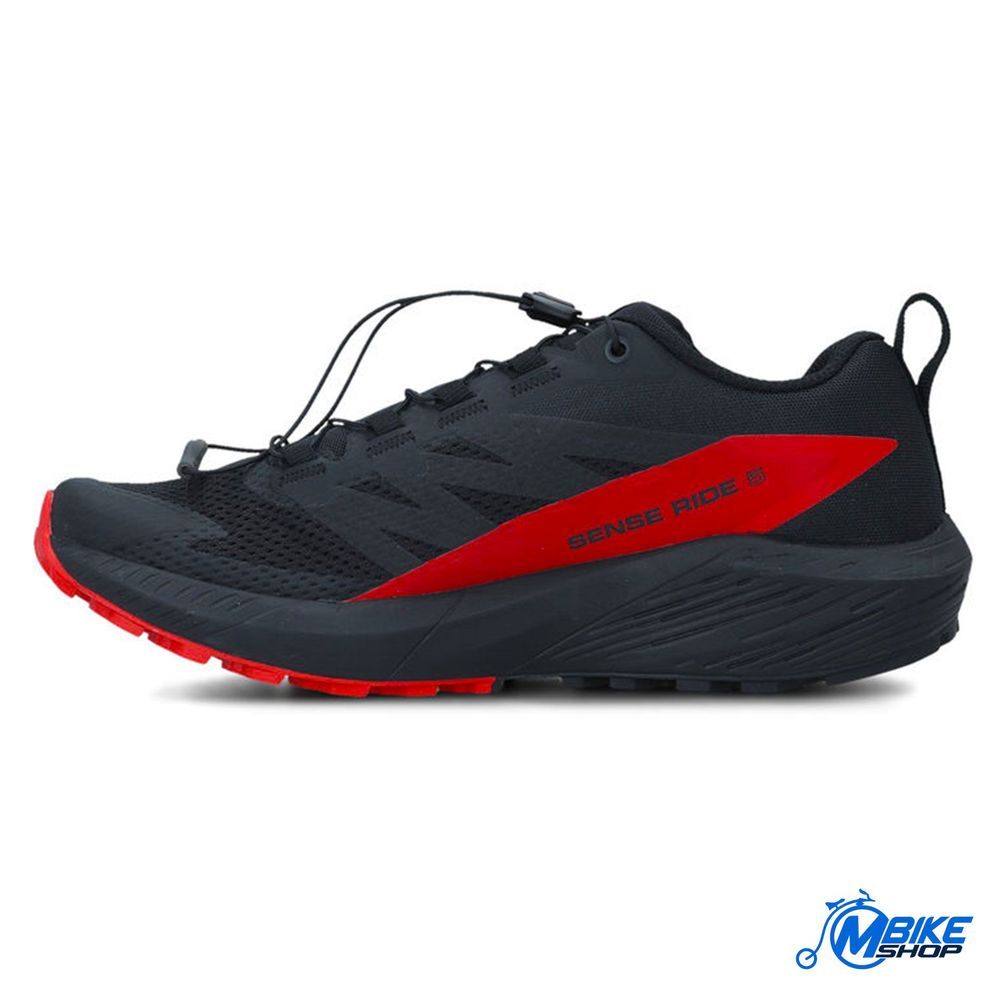 Salomon Muške patike Sense Ride 5, Black/Fiery Red/Black slika 2