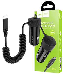 hoco. Auto punjač sa micro USB kabelom, 1 x USB,  2.4 A max. - Z21A Ascender single USB 