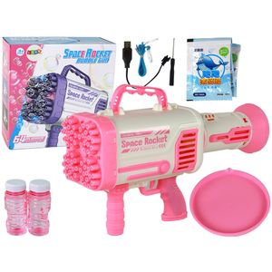 Električni ružičasti pištolj za mjehuriće od sapunice