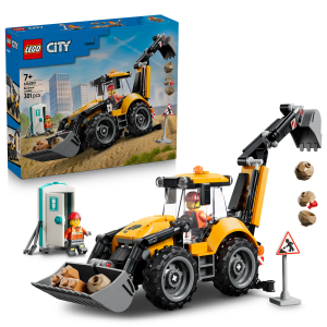 LEGO City 60480 žuti utovarivač s bagerom