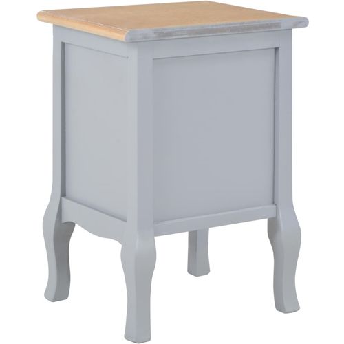 280038 Bedside Cabinets Grey 35x30x49 cm MDF slika 28