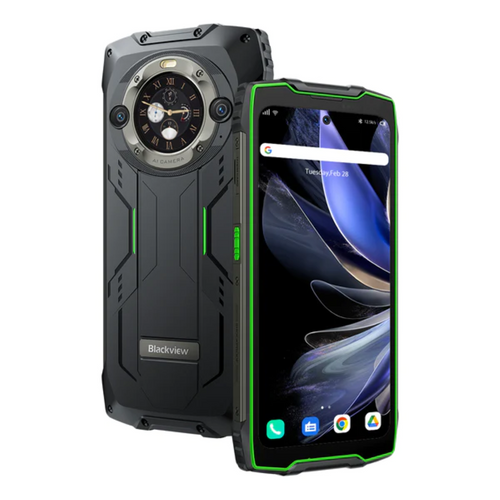 Blackview Smartphone Rugged Phone BV9300 Pro 12GB+256GB with Built-in 100LM Flashlight, Green slika 4